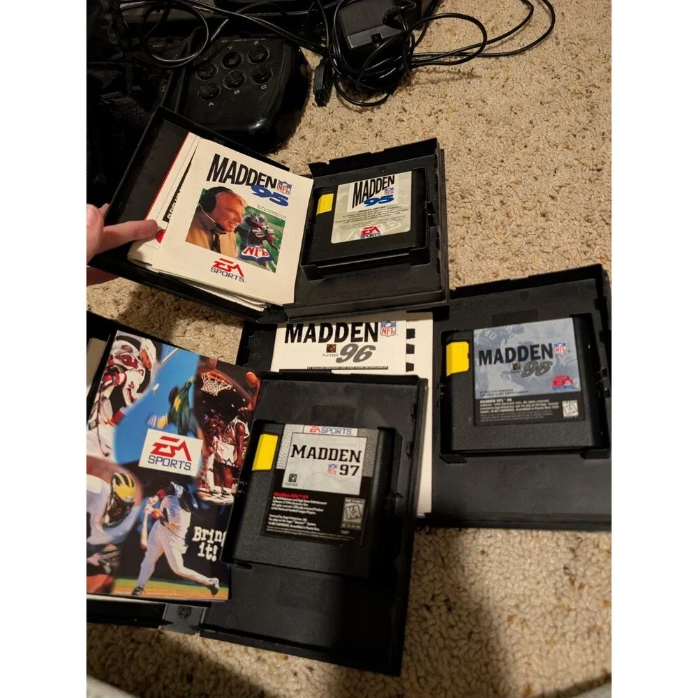 Sega Genesis Madden Game Lot Of 3: Madden 95, Madden 96, Madden 97